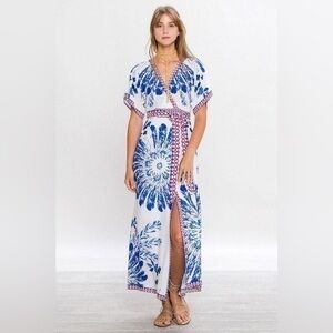 FLYING TOMATO Gypsy Floral Lace-Up LARGE NWT